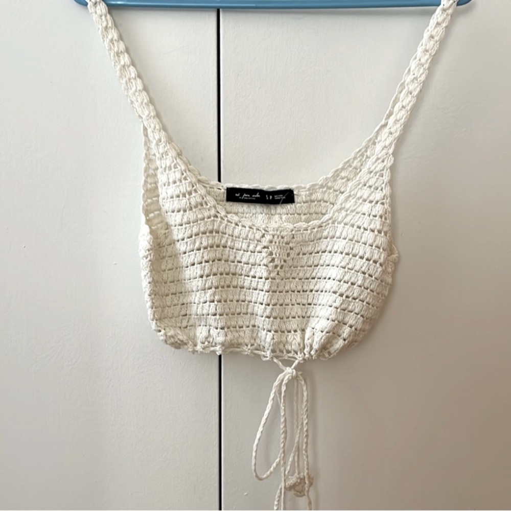 Out From Under crochet crop top size S